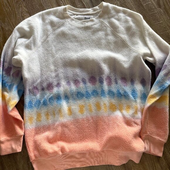 feat Tops - Feat Crewneck Sweatshirt Tie Dye